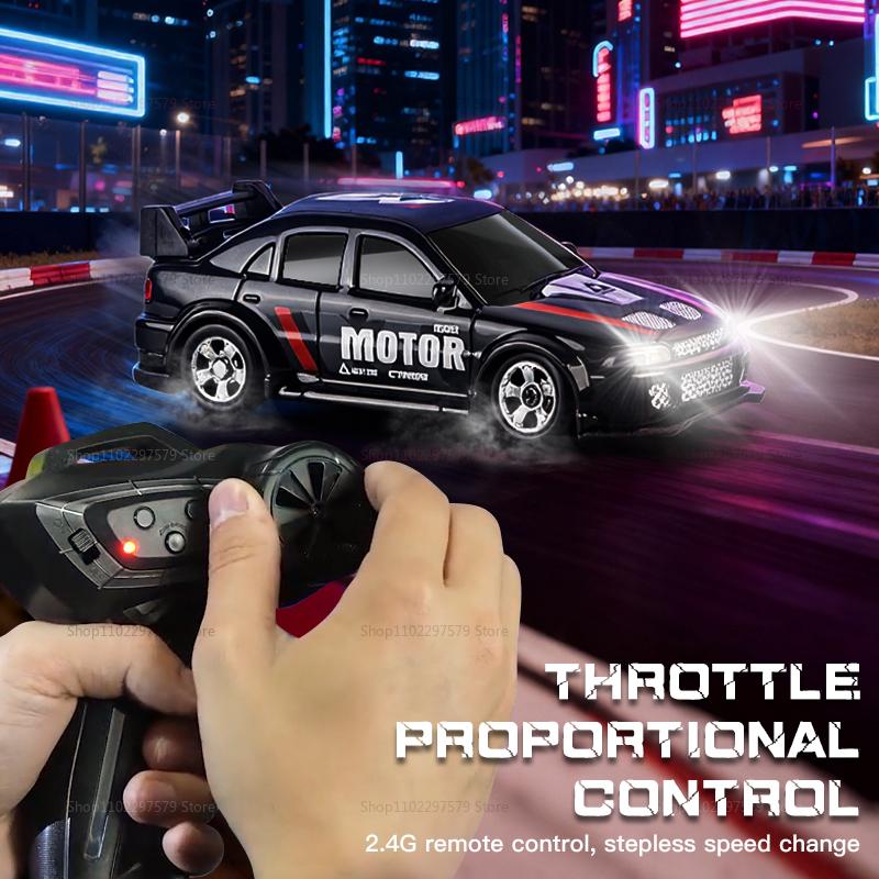 New 4WD 2.4GHz RC Drift Car Mini Palm Racing Model Desktop Toy 1:64 Scale Remote Control Car Gifts For Kids Boys And Beginners