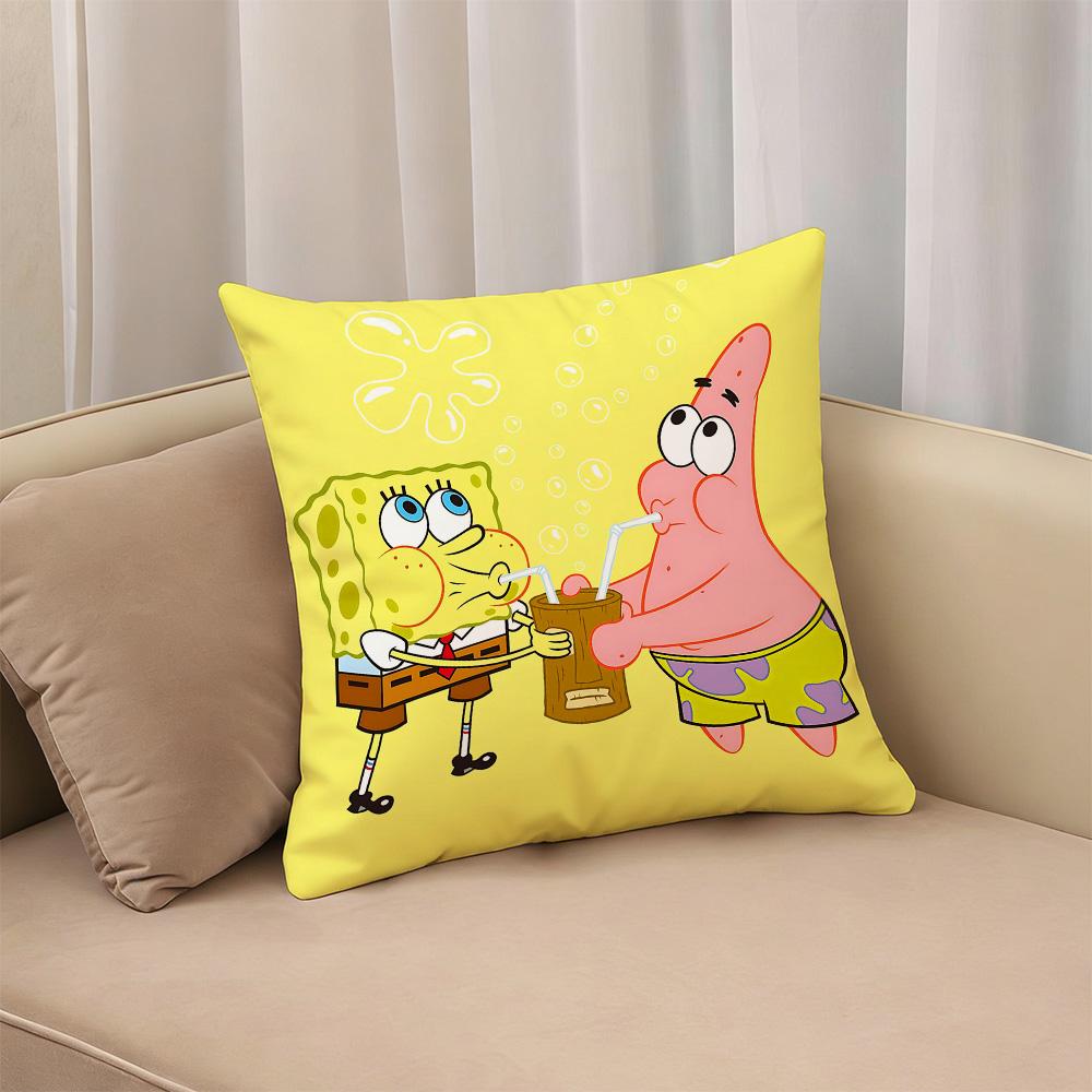 S-Sponge B-Bob Covers For Living Room Cushions Cover Decorative Pillows Pillow Cases Interior Decoration Personalized Gifts Sofa