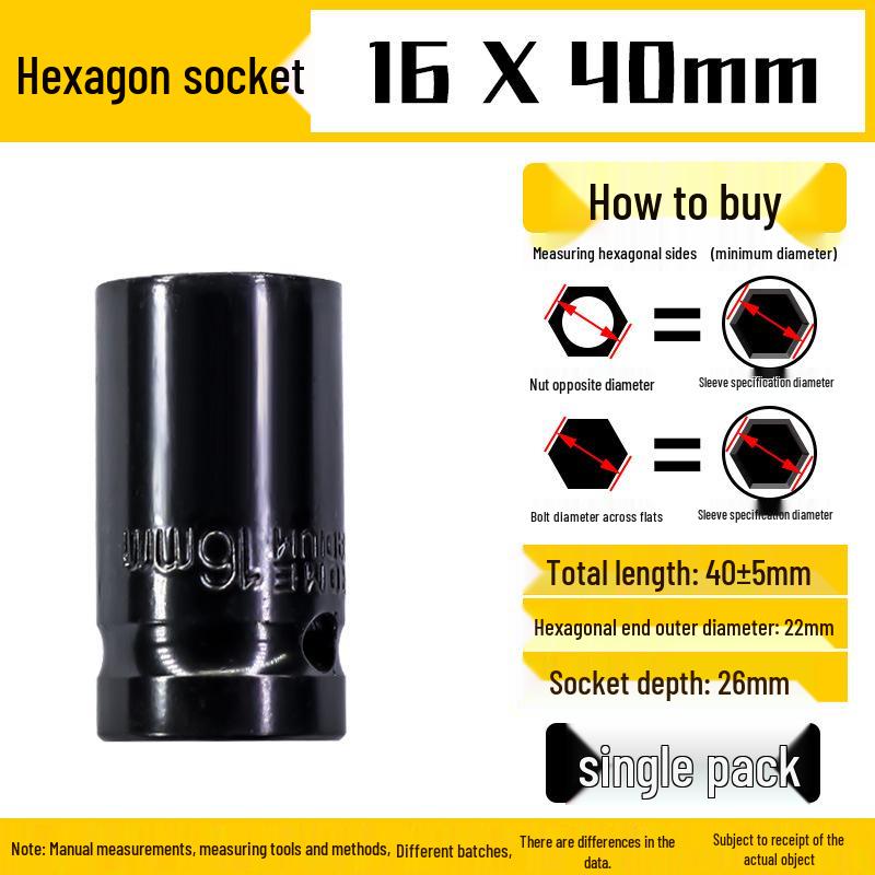 Electric Drill and Air Wrench Socket Set 1/2 Hex, 8-32mm