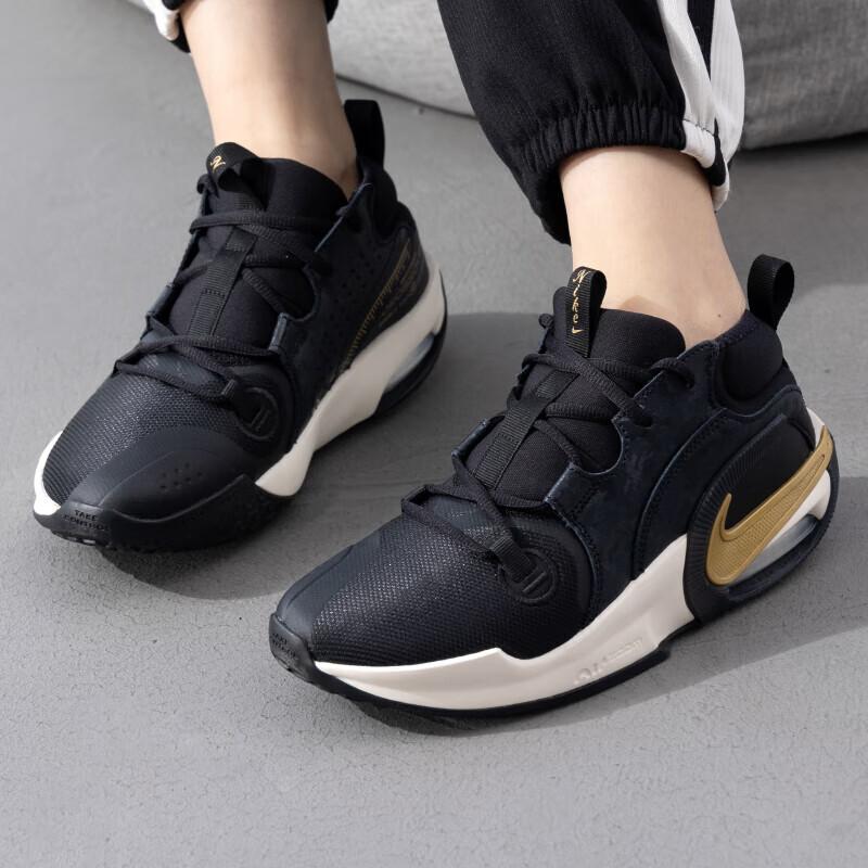New Nike Air Zoom Crossover 2 Anti-Slip Wear-Resistant Mid-Top Children's Basketball Shoes Black Teenagers FZ7312-001