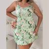 Women's Plus Size Suspender Nightdress Casual Loose Sleeveless Dress Floral Dress