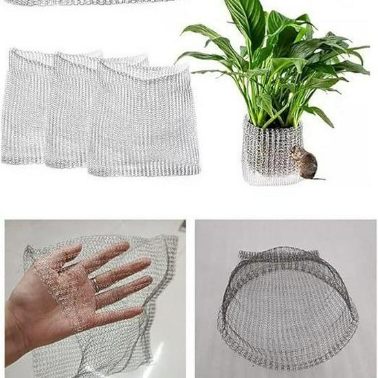 304 Stainless Steel Insect-Resistant Woven Mesh Root Protector for Plants and Flowers