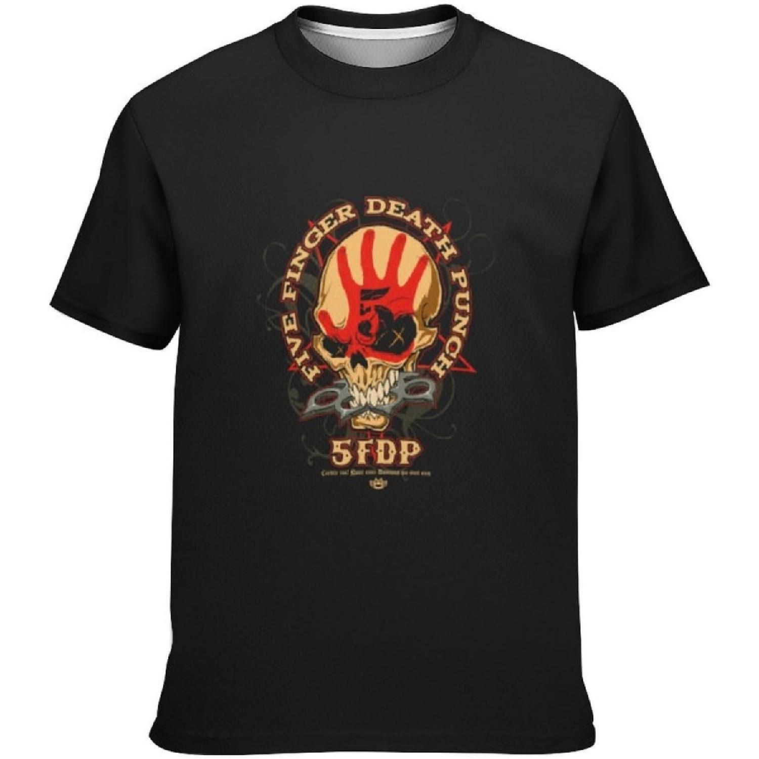 Aldestein Teen Boys T-Shirt Five Finger Death Punch Crew Neck Short Sleeve Fashions Tee Shirts Loose Fit Summer Tops(3) XXXXXL разноцветный