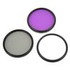 3pcsset Multi Coated Lens Filter Kit UV CPL FLD Lens Filter Set for Digital Camera