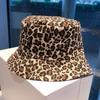 Big Brimmed Y2k Bucket Hat Sunshade Fisherman Hat Fashion Leopard Print Bucket  Men and Women
