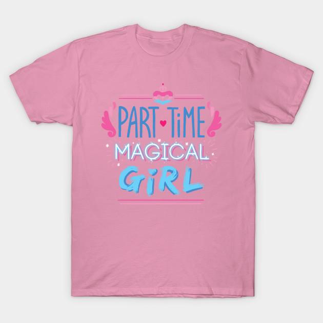 T Shirt Women Part Time Magical Girl Harajuku Print Kawaii Tshirt Summer Short Sleeve Female T-Shirt Top Tee