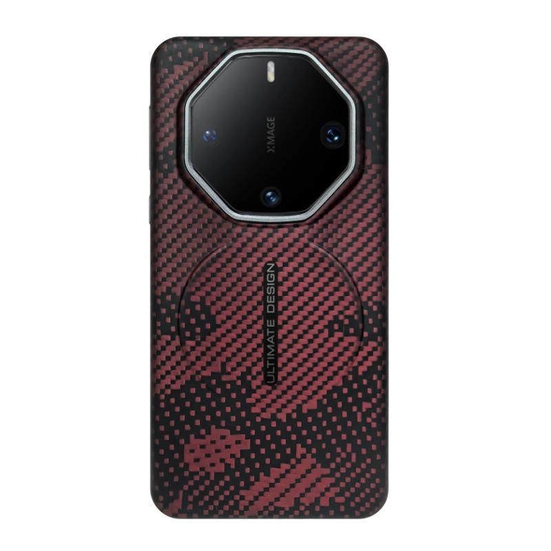 Applicable to Huawei mate60 RS Kevlar Magnetic Mobile Phone Case Aramid Fiber High-grade Hard Case 60RS Protective Case