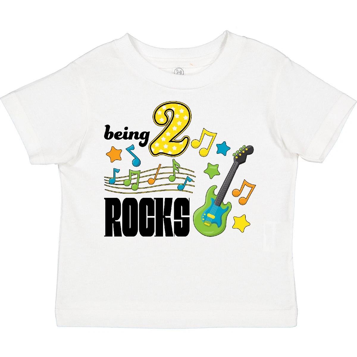 Inktastic Being Two Rocks- Second Birthday Toddler T-Shirt Birthdays 2nd Babys 110