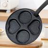Non-stick Fried Egg Pan 4 Grids Divided Egg Skillet Household Omelette Skillet  Bread