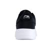 Li Ning Synthetic Leather Slip Resistant Abrasion Resistant Low Top Skateboard Shoes Men's Black White AGCP335-8