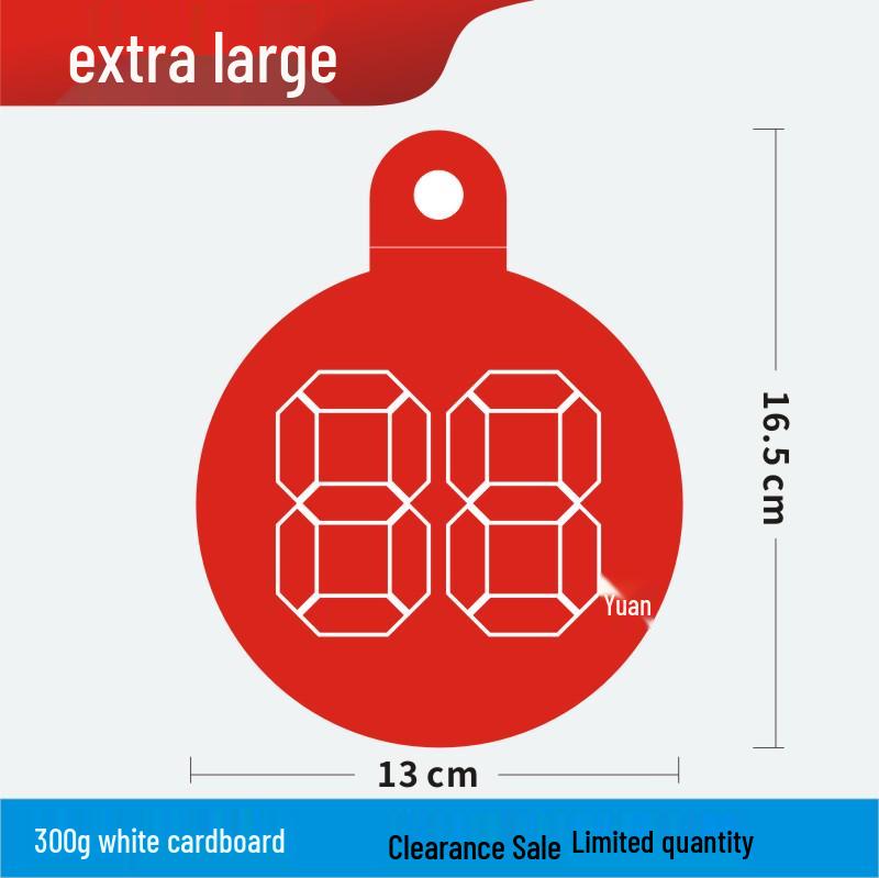 Discount Promotion Tag for Clothing & Accessories Display Stand