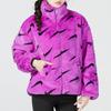 Nike Puffer Jackets Women's Dark Violet Stand Collar Moderate Other DQ6843-551