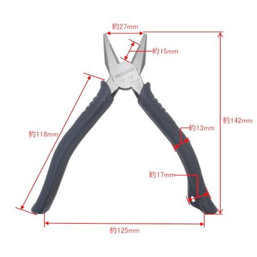 Takagi x TSUNODA JIS Pliers, 5.9 inches (150 mm), TP-150 for Electrical Works, Metalwork, Wire Processing, Work Tool, Grab, Bend, Cut, Cutting, Cuttin