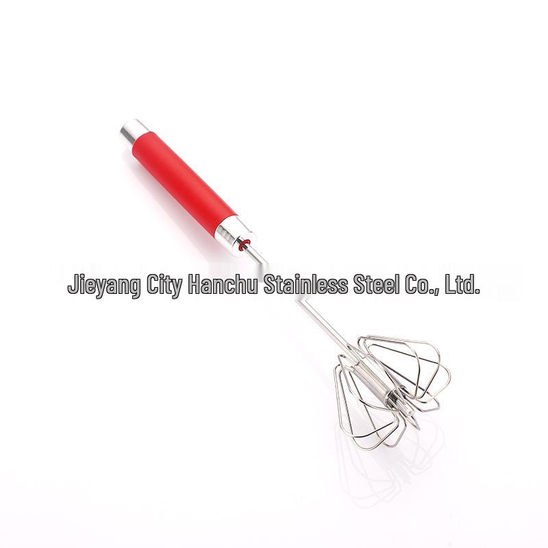 Stainless Steel Semi-Automatic Rotating Egg Beater
