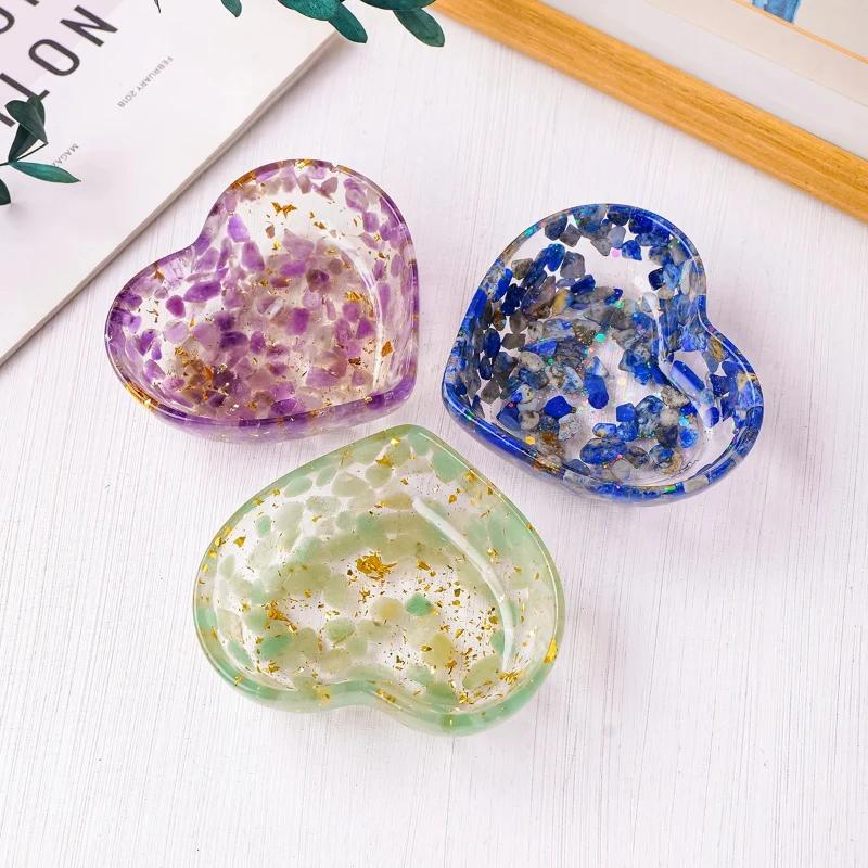 A Top Quality DIY Silicone Coaster Mold Square Heart Epoxy Casting Molds Making Craft Clay Resin Molds Jewelry Making Accessorie