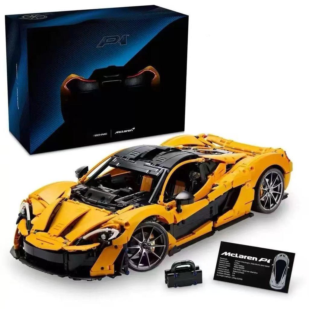 LEGO Compatible McLaren P1 Sports Car Building Kit 42172 - Challenging Assembly Educational Toy for Boys