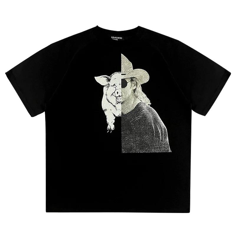 2025 T-shirty Okrągły Dekolt Bawełna Nowość Przybycie Czarny Biały TEE Męski Damski Krótki Rękaw