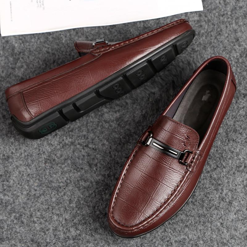 Fashion Mens Loafers Men Casual Spring Autumn Casual Shoes 2024 Luxury Brand Men's Business Shoes Genuine Leather for Men Slip On Shoes