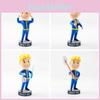 Fallout Radiação 4 Boneco de Ação Coleção Vault Boy 15cm Pvc Estático Exibição Estilo Desenho Animado Anime