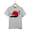 Japanese Bonsai Sunset T-Shirt Unisex Mt. Fuji Tree Red Sun Zen Art Graphic Tee