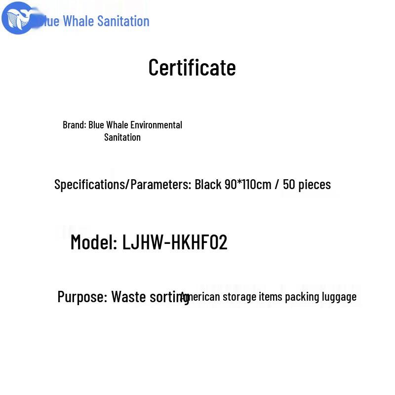 Blue Whale Heavy-Duty Commercial Trash Bags