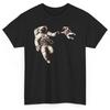 Space Astronaut T Shirt for Dad Mom and Baby Science Graphic Tee Vintage Washed Casual Homme Soft Top For Everyday Wear