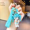 Anime Hatsune Miku Keychain Cute Cartoon Figure Keyring Bag Charm Car Accessory Gift for Fans Cosplay