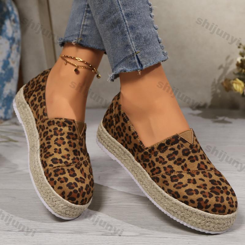 Fashion Fashion Suede Casual Single Shoes for Women Spring Fashion Slip On Flats Shoes Ladies Slip-on Thick Sole Non Slip Walking Shoe