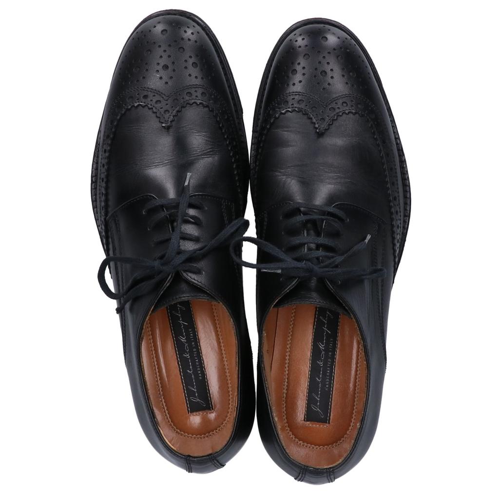 JOHNSTON&MURPHY  Wing tip shoes shoes 8 blackUsed