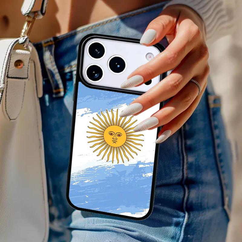 Argentinische Nationalflagge Handyhülle Für iPhone 17 Air 14 15 13 12 Max Hülle Für Apple 14 15 16 16e 11 Pro Max Plus Hülle