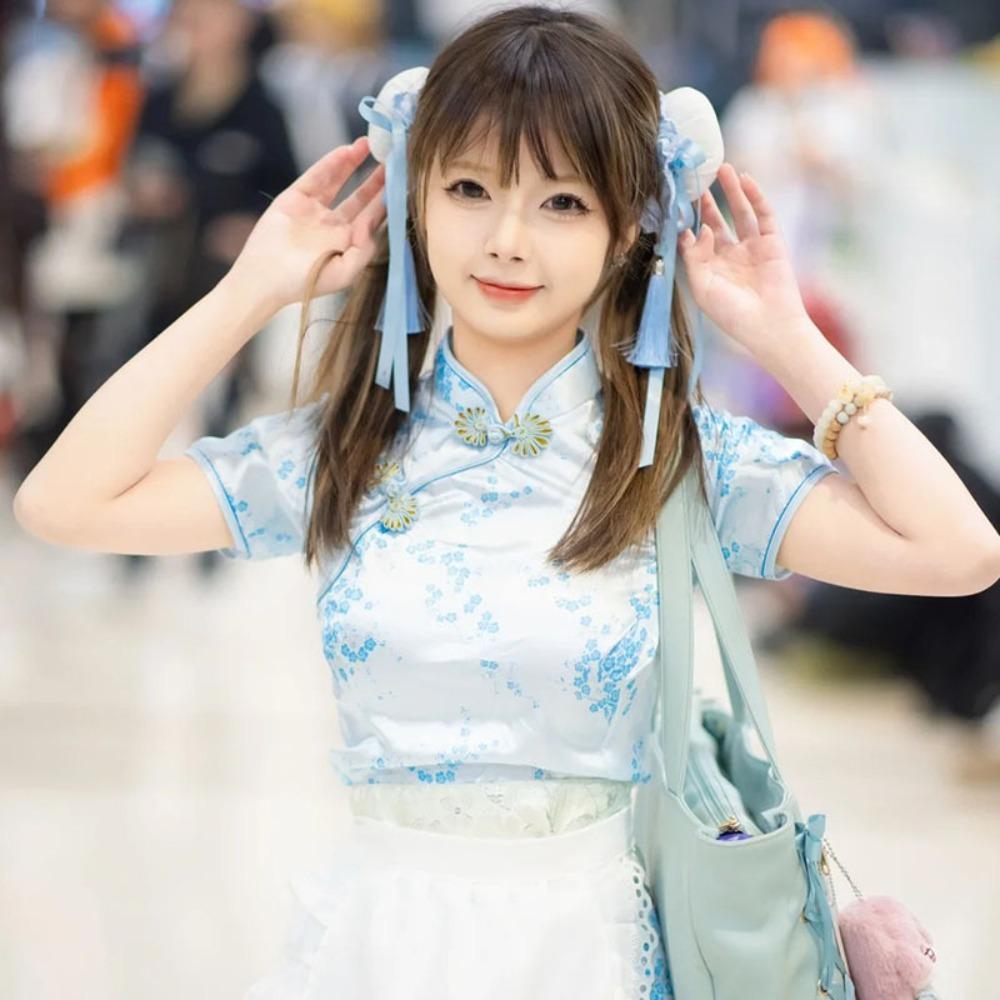 Women's Harajuku Steampunk Headwear Edge Clip Accessories Girls Chinese Style Bun Headpiece Tassel Lolita Y2K Gothic Hairpins