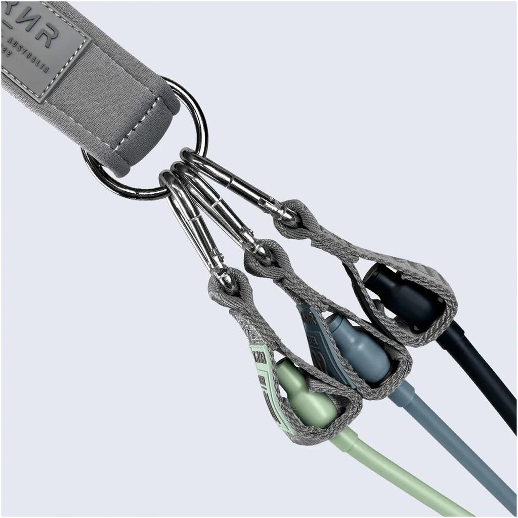 TRNR Trainer Training Tubes, 3-Piece Set with Bands, Pilates, Strength Training, Strengthening Arms and Legs, Elastic