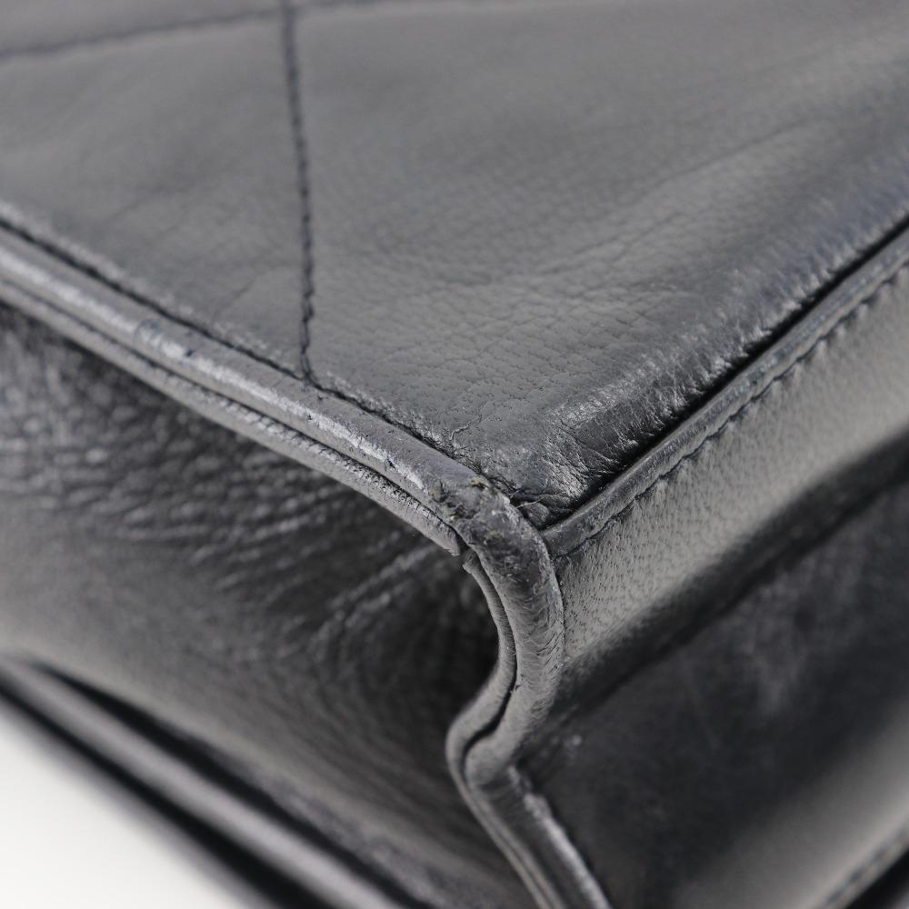 CHANEL ChainShoulder Shoulder Bag Diamond stitch Matelasse black lambskin Women Used