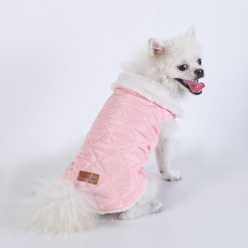 

Одежда для животных: Клетчатые хлопковые куртки, жилеты, одежда для собак тедди, маленькие куртки с хлопковой подкладкой, одежда для собак среднего и малого размера L розовый