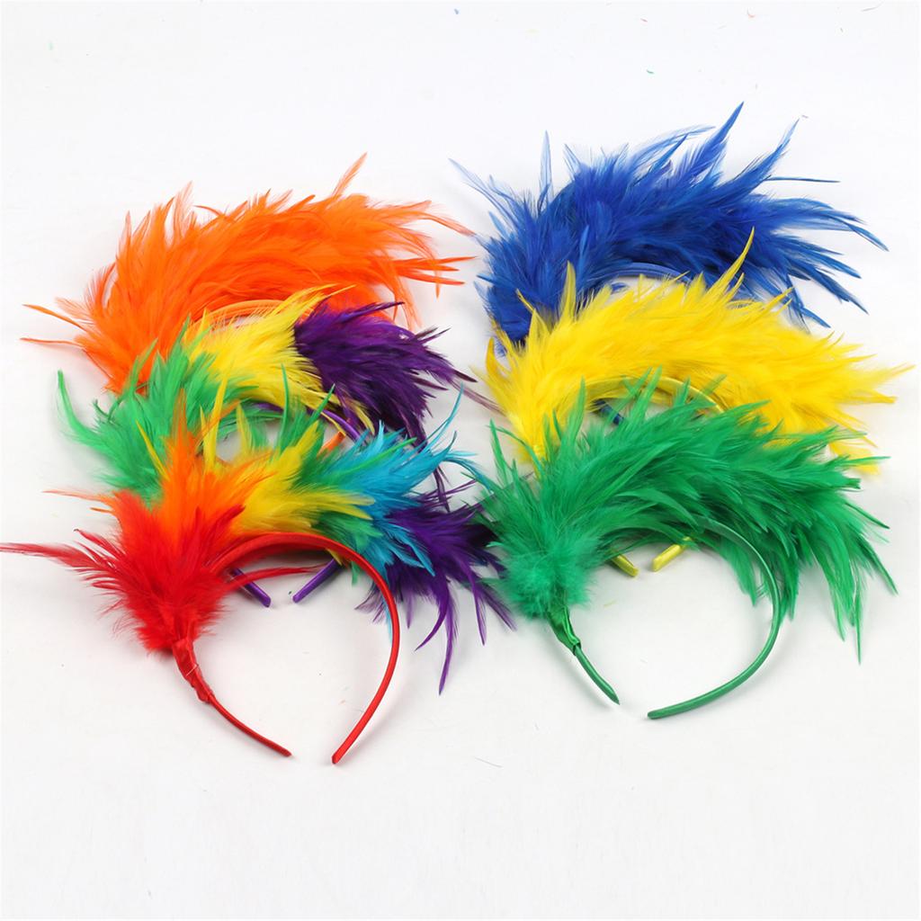 Festival Plumes Hairband For Dance Event Costume Hairband Stage Performances Hairhoop 1920S Theme Event Dressingup Props