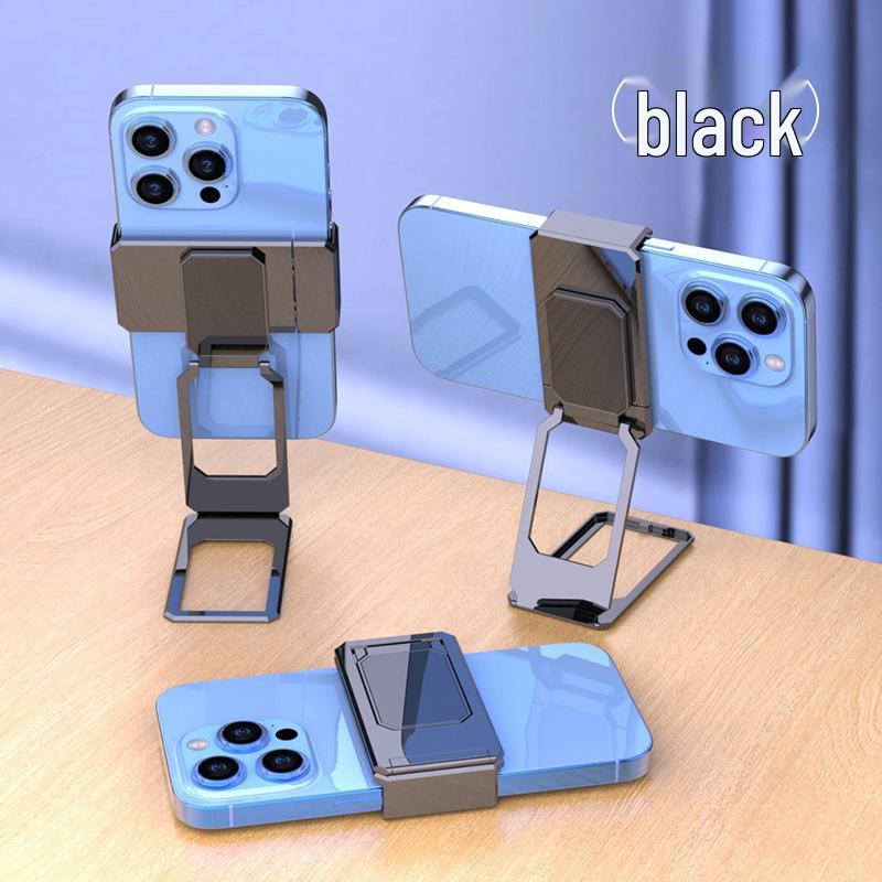 Adjustable Folding Mobile Phone Stand with Clip, Telescopic Desktop Holder, Portable Rotating Ring, Customizable Logo.