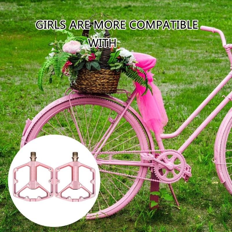Rutschfeste Rennradpedale Mountainbike-Pedale Aluminiumlegierungs-Pedale 3 Lager Breite Flache Fahrradpedale