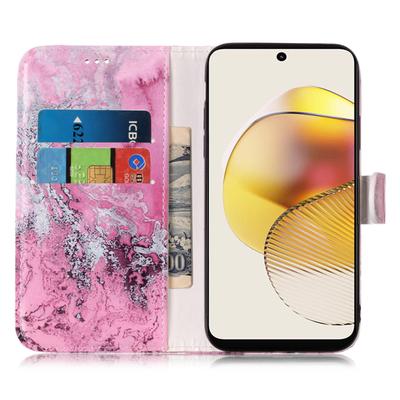 For Motorola Moto E13 4G PU Leather Pattern Printing Phone Case Wallet Stand Flip Folio Protective Cover