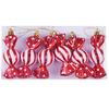 6Pcs Christmas Candy Pendant Plastic Xmas Tree Hanging Ornament Marry Christmas Decoration Home Navidad Noel New Year Kids Gift