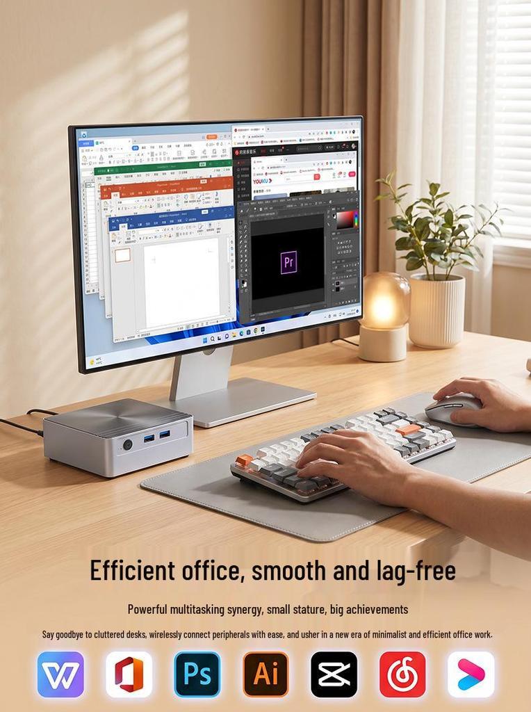 AMD Ryzen Mini PC - R3/R5/R7, Compact Barebone Desktop for Home & Office