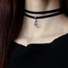 Moon Pendant Necklace Alloy Electroplated Fashion Jewelry For Women And Men