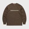 ThIS IS Never ThaT T Logo L S Tee Dark chocoLaTe
