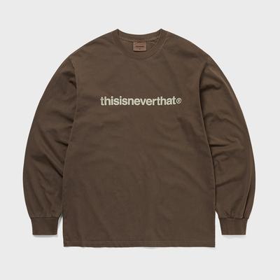 ThIS IS Never ThaT T Logo L S Tee Dark chocoLaTe