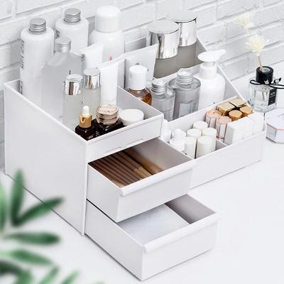 Schublade Make-Up Lagerung Box Schlafsaal Finishing Kunststoff Regal Kosmetik Hautpflege Dressing Tisch Desktop Kosmetische Lagerung Box