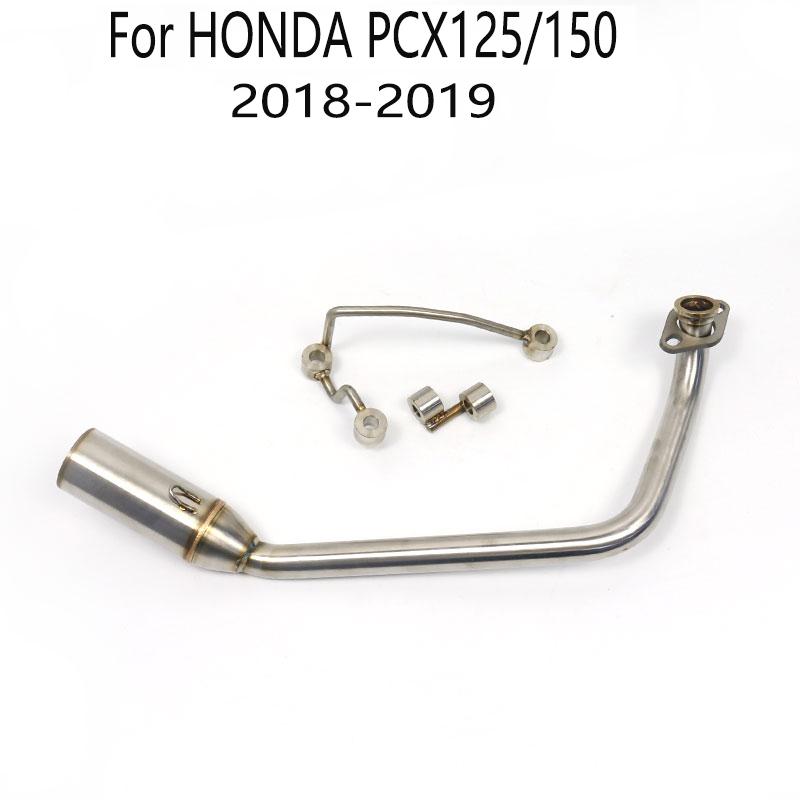 Motorcycle Yoshimura Scooter Exhaust Muffler Modified Front Connection Mid Pipe For Honda PCX 125 PCX 150 2018 2019 2010 - 2016