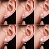 1 Paar trendige CZ-Ohrstecker, vergoldet, rund, Zirkonia, hypoallergen, Ohrstecker aus Edelstahl, 4 mm, 5 mm, 6 mm, 7 mm, 8 mm