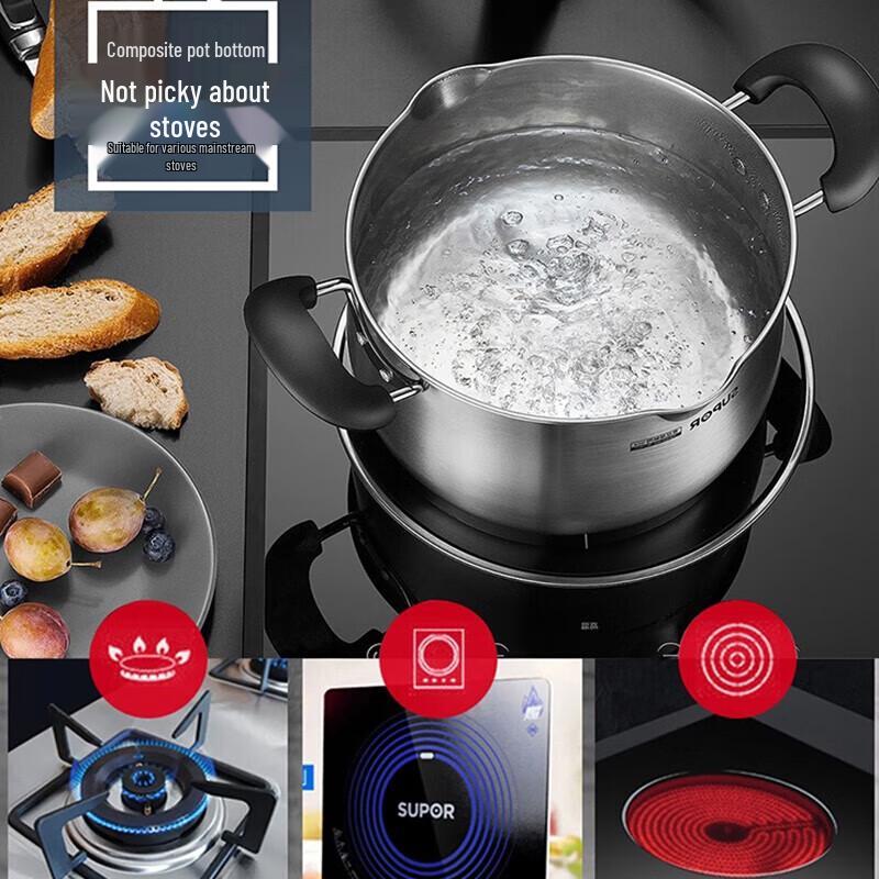 

Supor Small Red Circle 22cm Stainless Steel Soup Pot