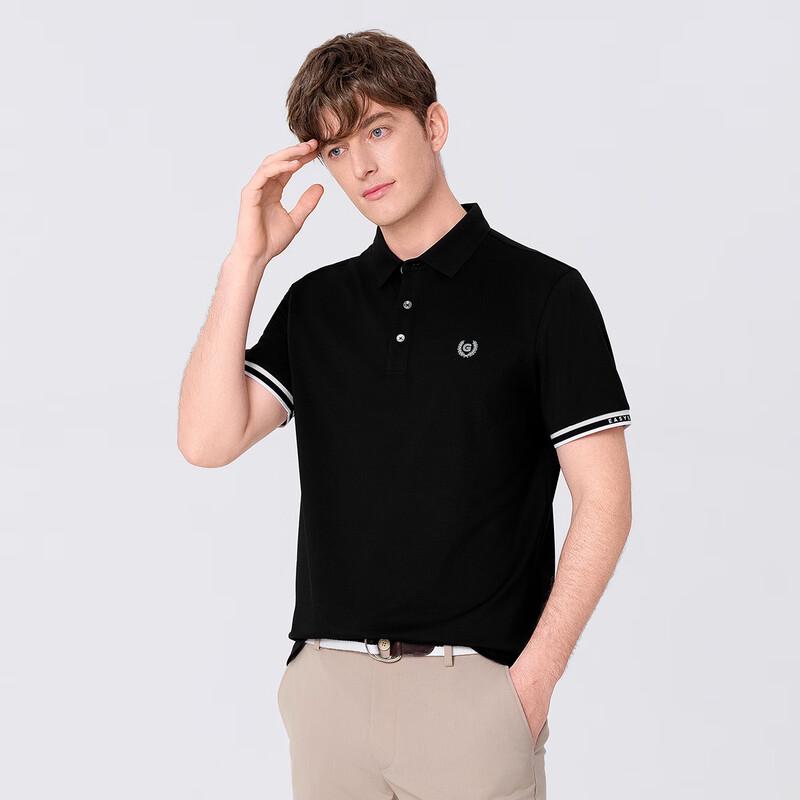 Goldlion Men's Breathable Short-Sleeve Polo T-shirt