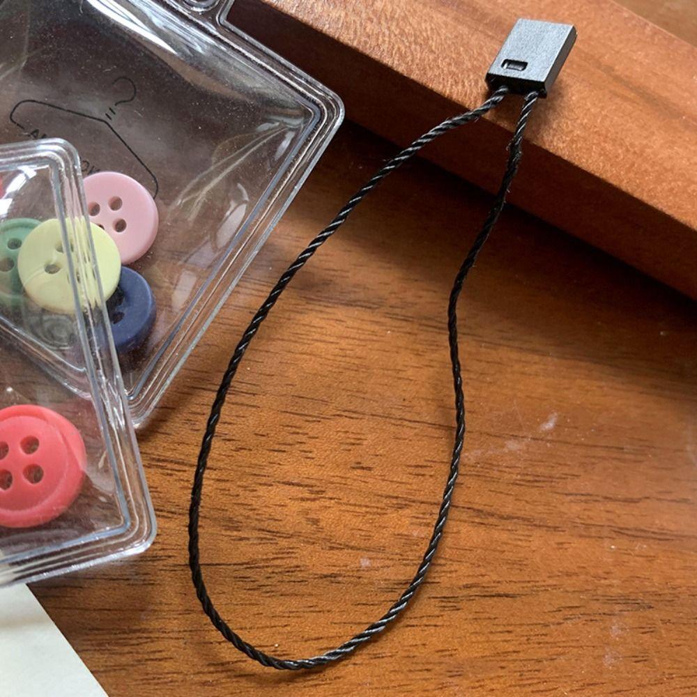 1000pcs Disposable Tag Rope White/Black Hang Tag Fastener Card Rope Label Rope Sewing