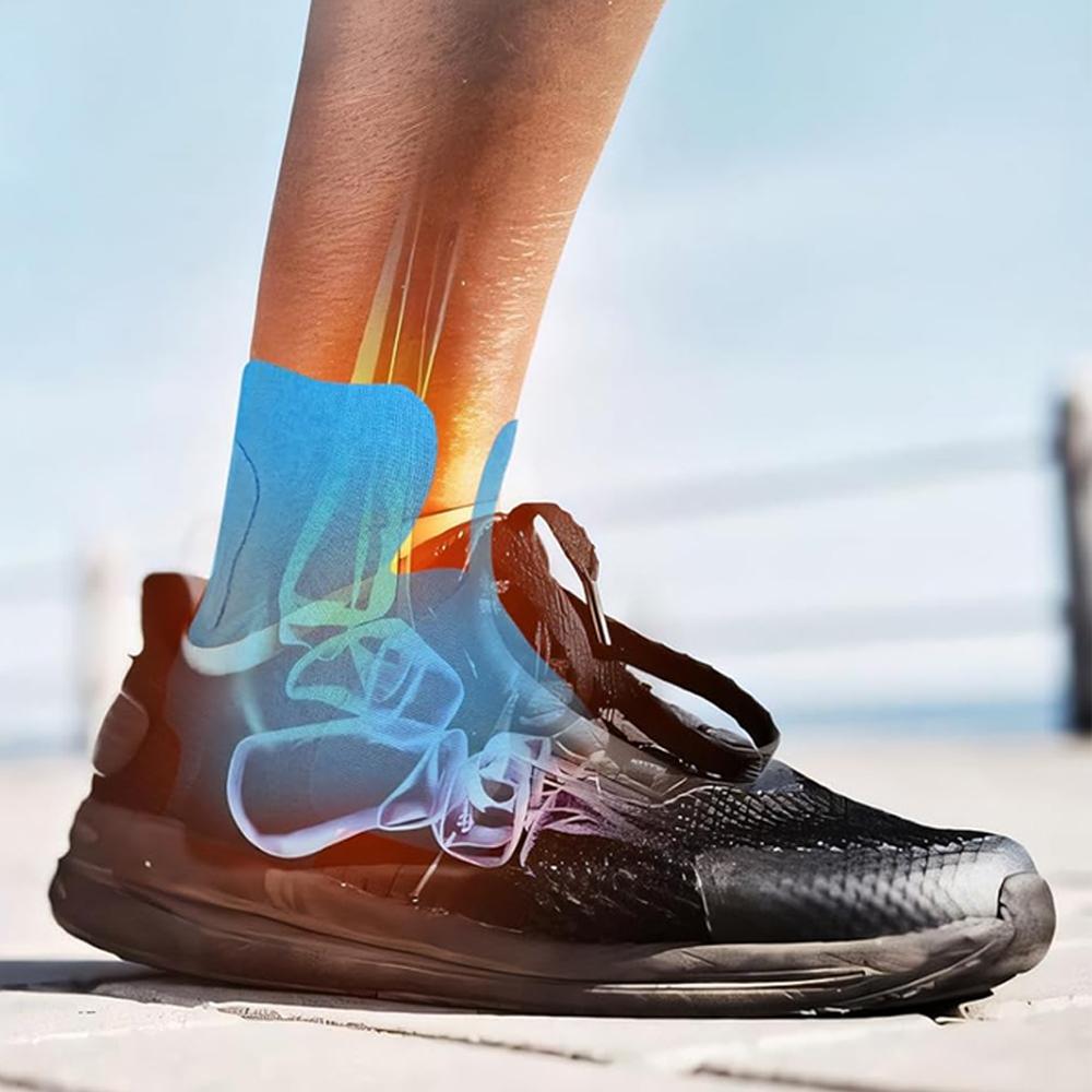 Precut Kinesiology Ankle Tape Brace Support Compression Sleeve Elastic Foot Bandage Protective Wrap Sports Foot Guard Protector